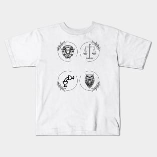 4 Virtues of Stoicism Kids T-Shirt